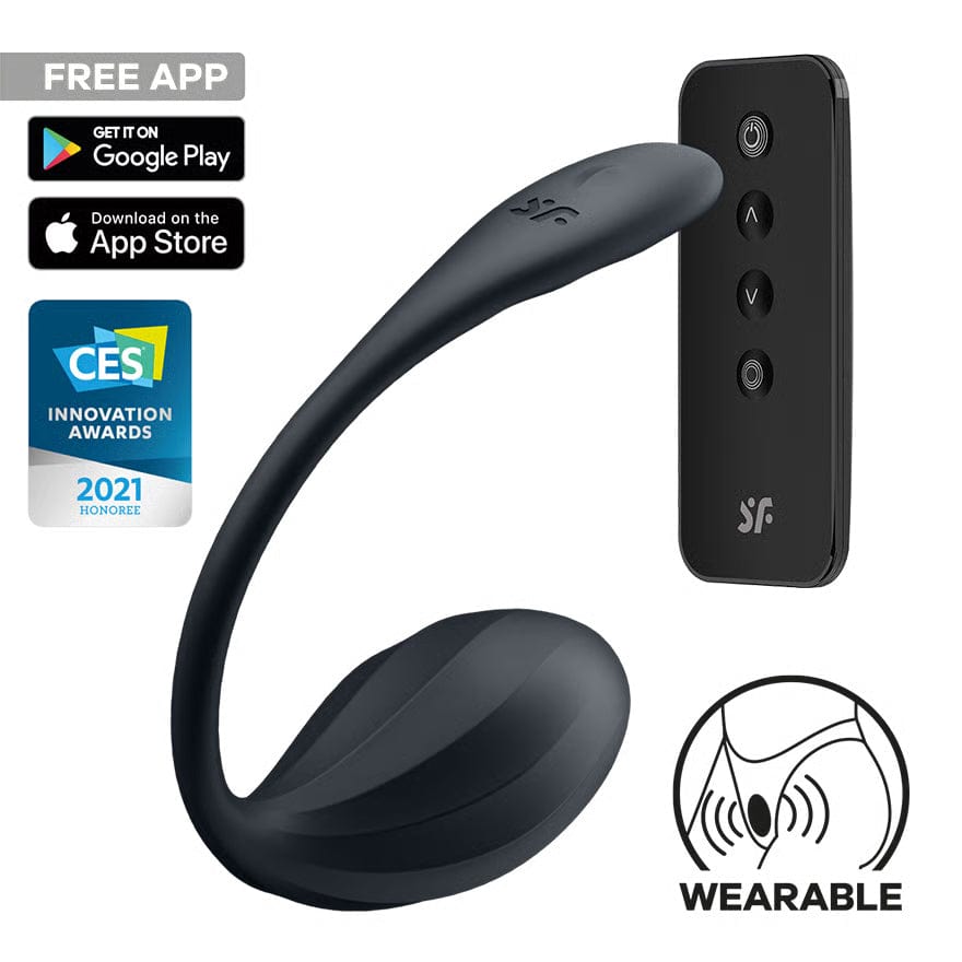 Satisfyer - Ribbed Petal App-Controlled Wearable Egg Vibrator Durio.sg