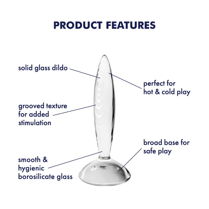 Satisfyer - Sparkling Crystal Glass Anal Plug (Clear) STF1323 Durio.sg