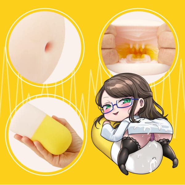 Seiraku Toys - Midnight Prescription Forbidden Pill Onahole Stroker (Black) SRT1022 Durio.sg