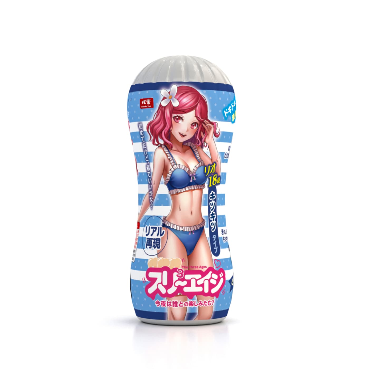 Seiraku Toys - Three Ages 18 Onahole Cup Masturbator (White) SRT1006 Durio.sg