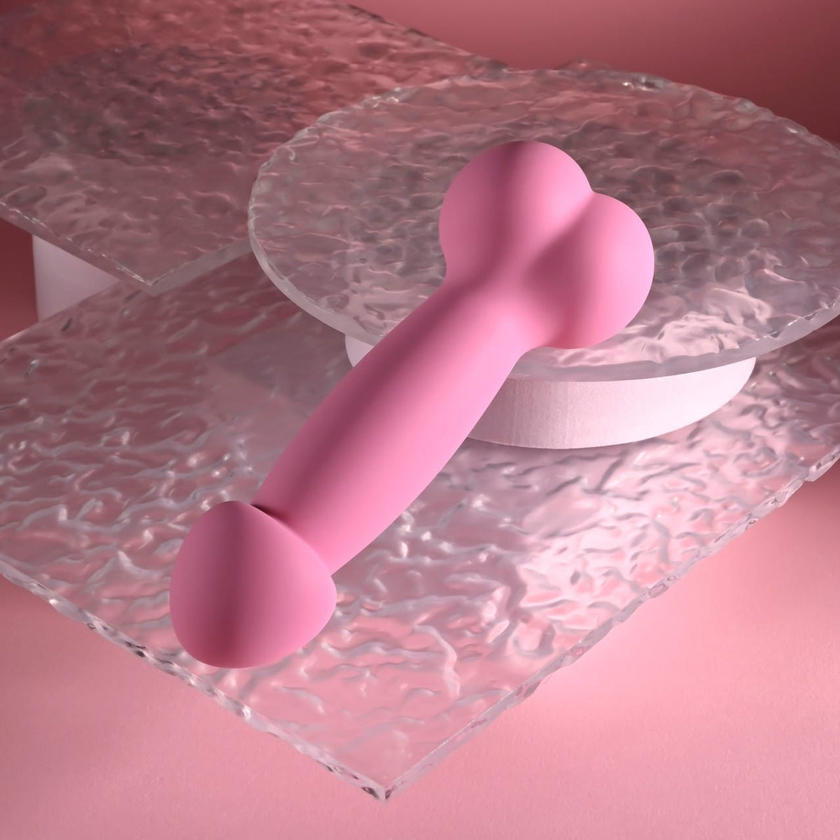 SELOPA - A Bit Nutty Rechargeable Realistic Dildo Vibrator (Pink) EV1223 Durio.sg