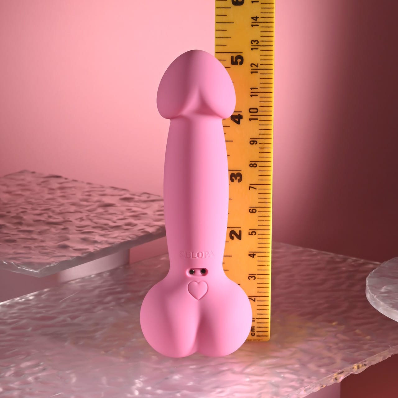 SELOPA - A Bit Nutty Rechargeable Realistic Dildo Vibrator (Pink) EV1223 Durio.sg