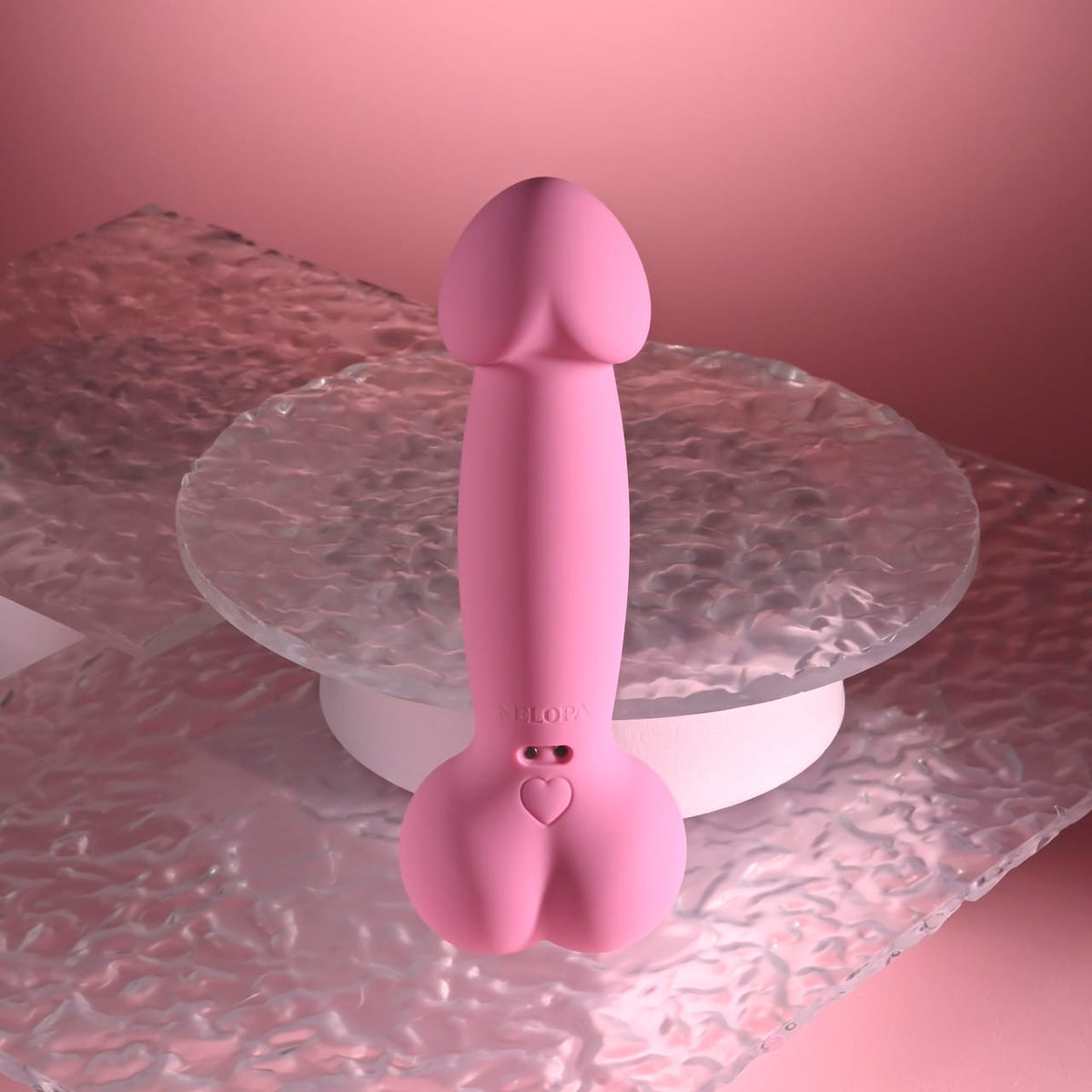 SELOPA - A Bit Nutty Rechargeable Realistic Dildo Vibrator (Pink) EV1223 Durio.sg