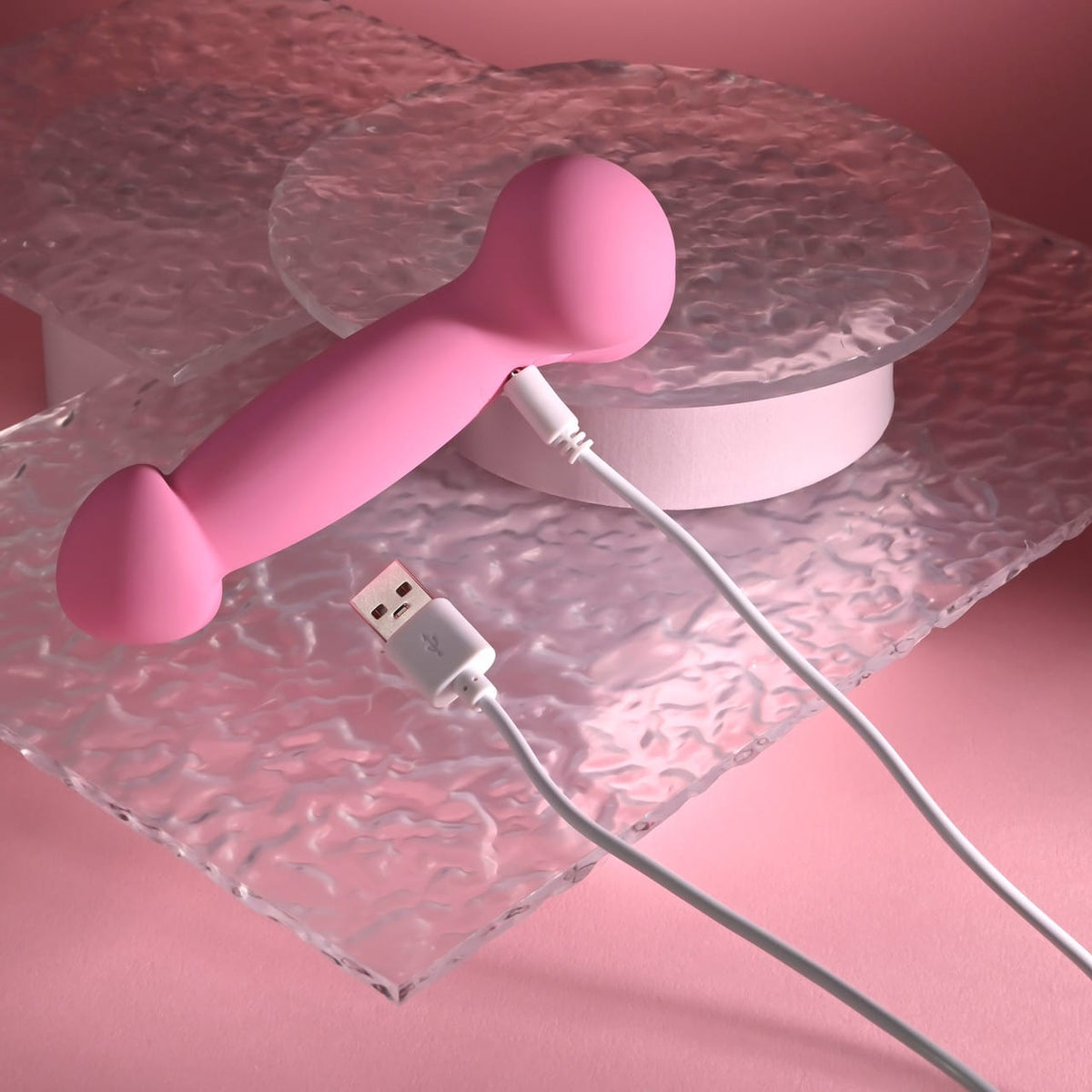 SELOPA - A Bit Nutty Rechargeable Realistic Dildo Vibrator (Pink) EV1223 Durio.sg