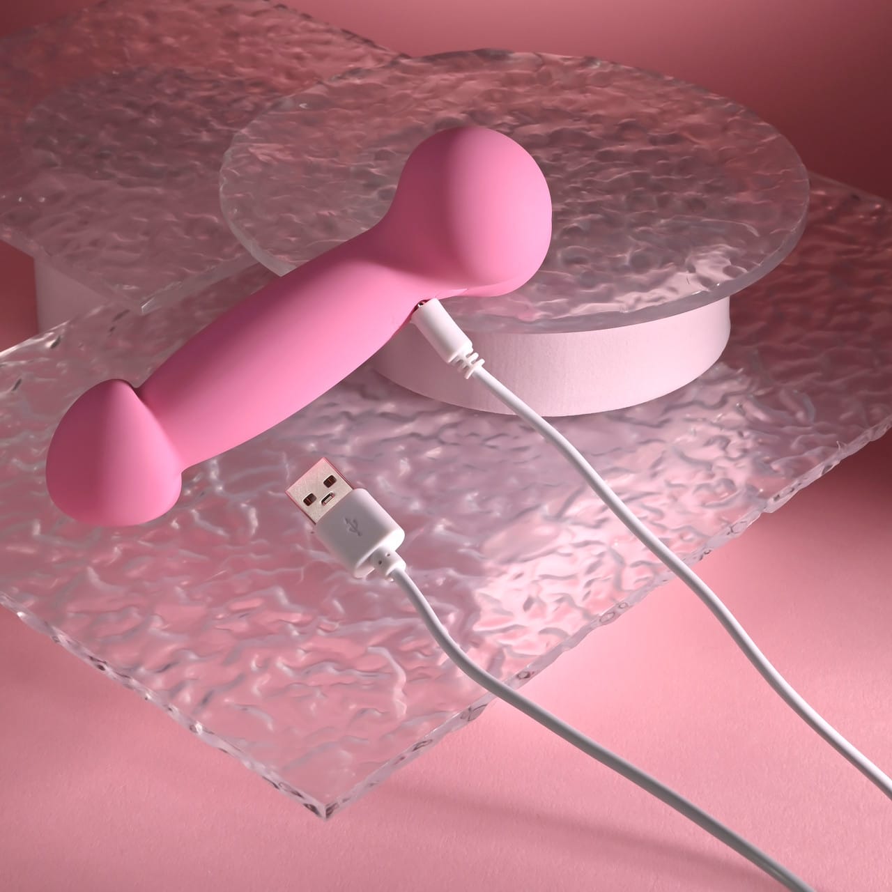 SELOPA - A Bit Nutty Rechargeable Realistic Dildo Vibrator (Pink) EV1223 Durio.sg