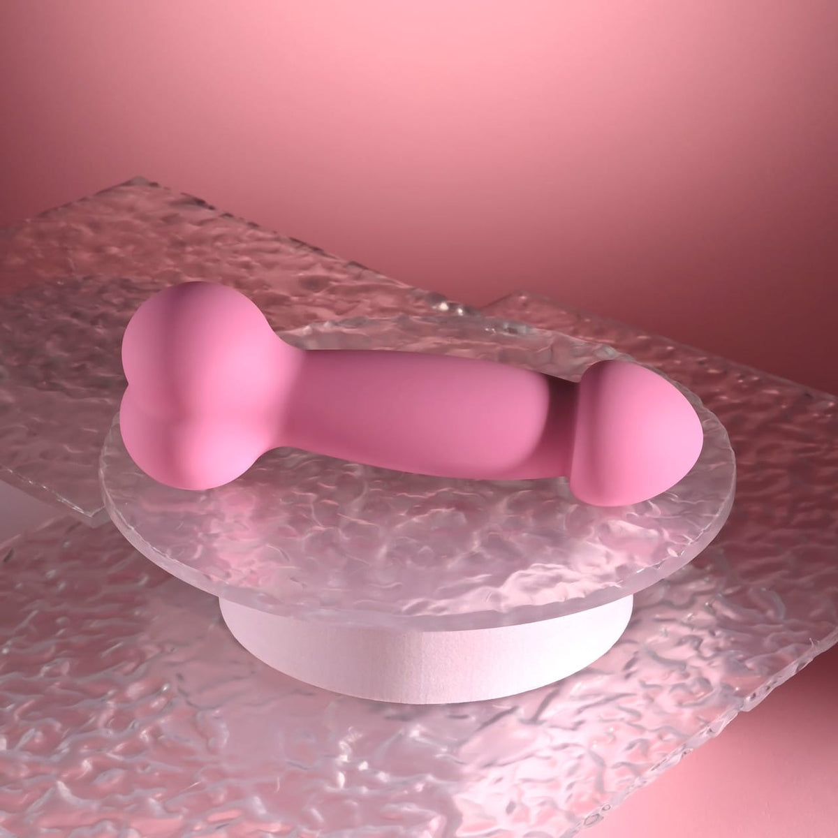 SELOPA - A Bit Nutty Rechargeable Realistic Dildo Vibrator (Pink) EV1223 Durio.sg