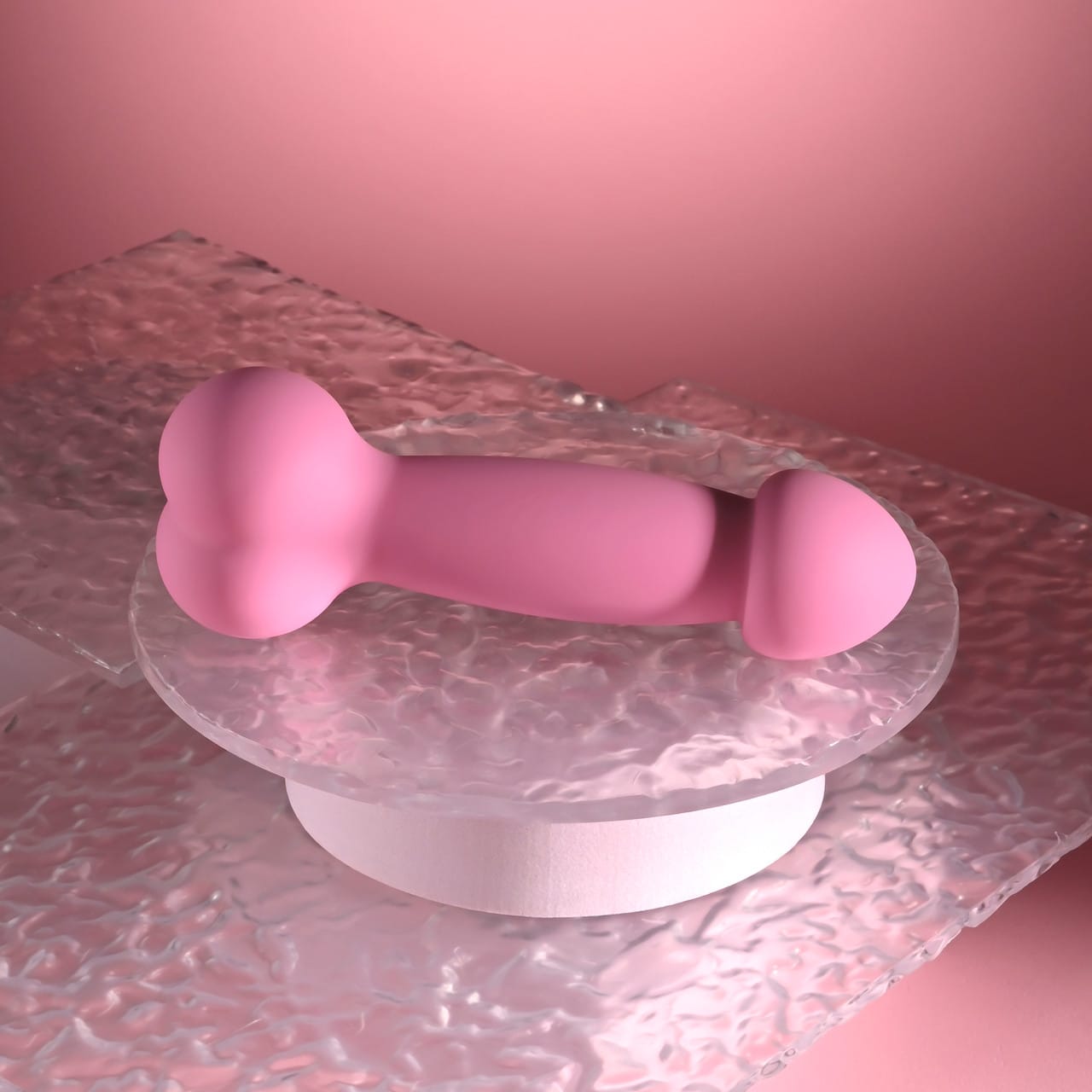 SELOPA - A Bit Nutty Rechargeable Realistic Dildo Vibrator (Pink) EV1223 Durio.sg