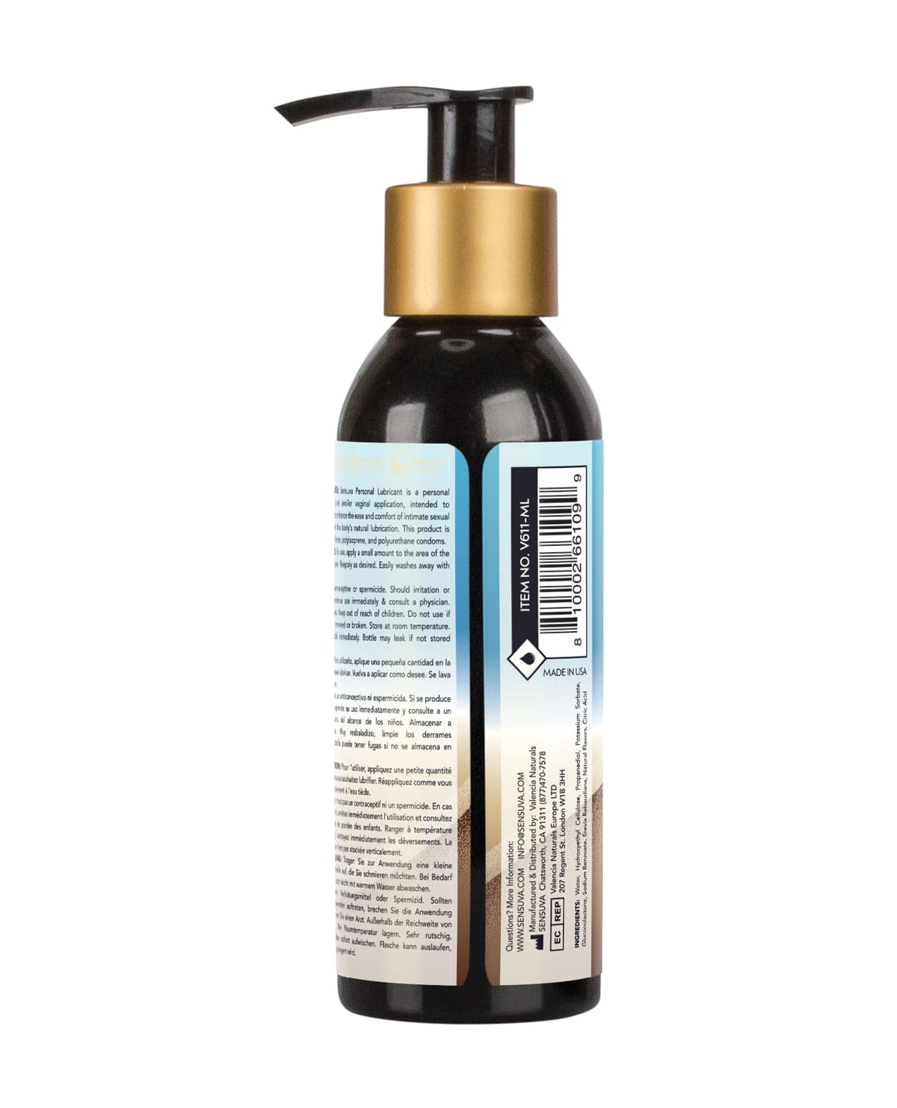 Sensuva - Natural Exotic Coconut Water Based Personal Lubricant 125 ml SV1039 Durio.sg