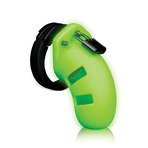 Shots - Ouch 3.5 Model 20 Cock Cage Glow in the Dark (Green) ST1081 Durio.sg