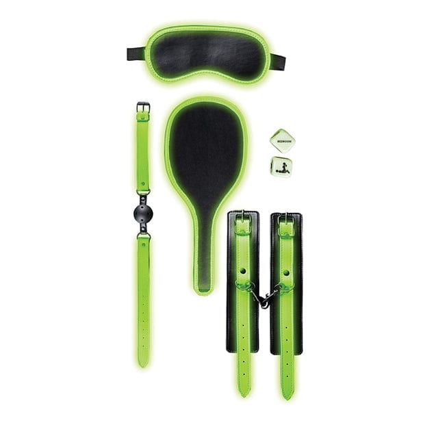 Shots - Ouch Bondage Kit #1 Glow in the Dark (Black) ST1079 Durio.sg