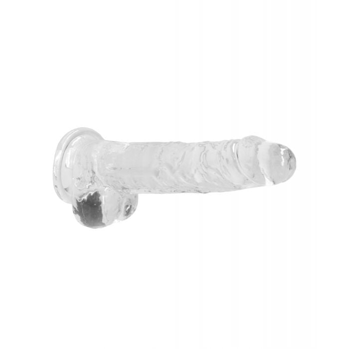 Shots - RealRock Crystal Clear Realistic Suction Dildo with Balls Durio.sg