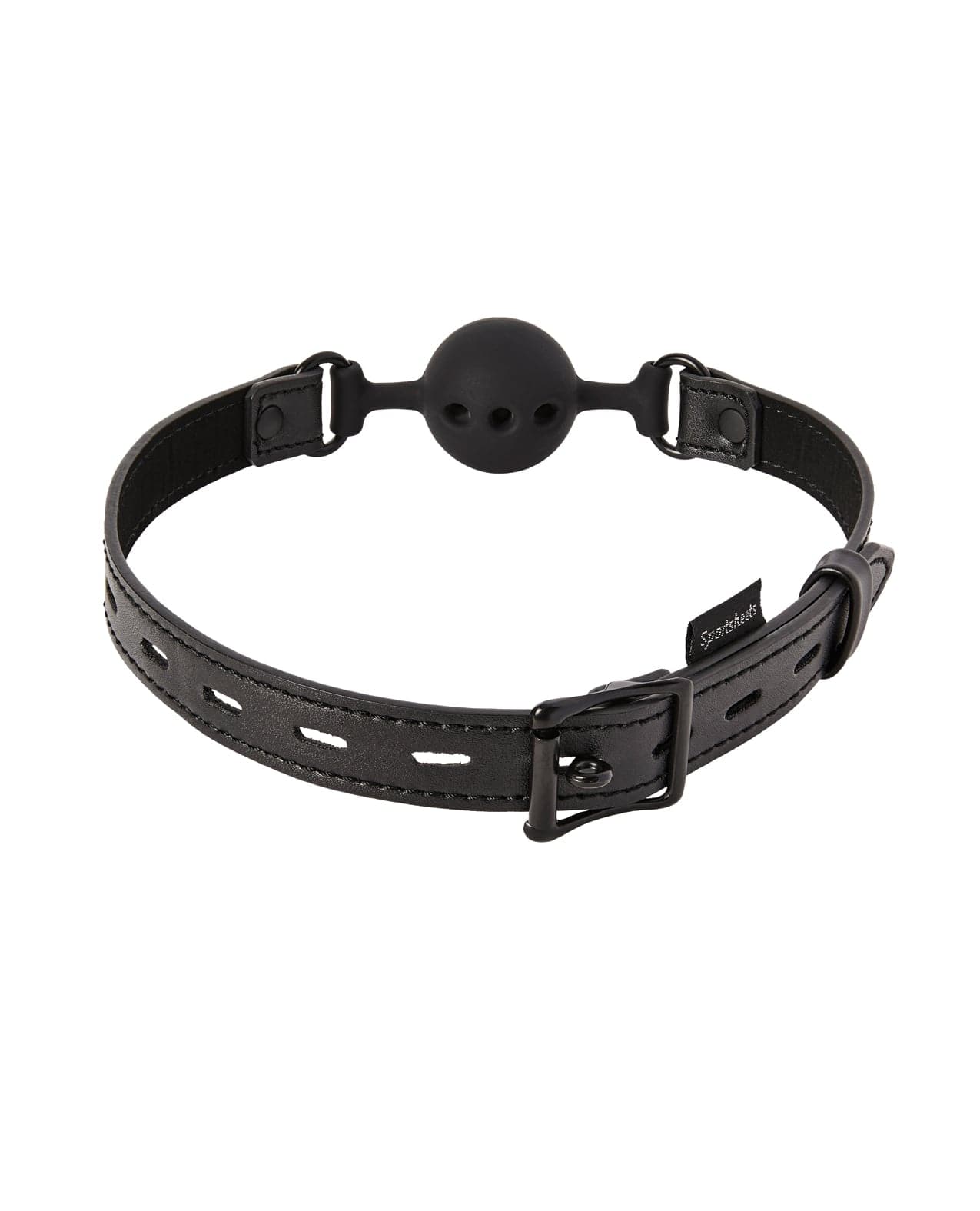 Sportsheets - Saffron Breathable Silicone Ball Gag (Black) SS1084 Durio.sg