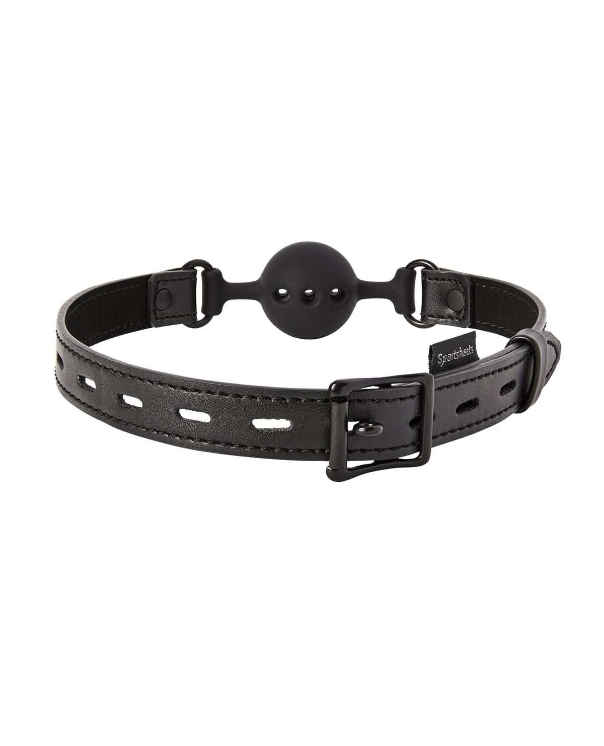Sportsheets - Saffron Breathable Silicone Ball Gag (Black) SS1084 Durio.sg