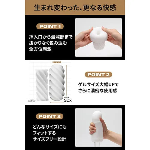 Tenga - 3Dx Series Soft Stroker Masturbator Durio.sg