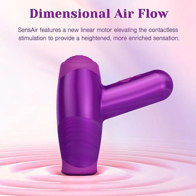 Tracy's Dog - Sens Air Clitoral Stimulator Sucking Thumping Vibrator (Purple) TRD1038 Durio.sg