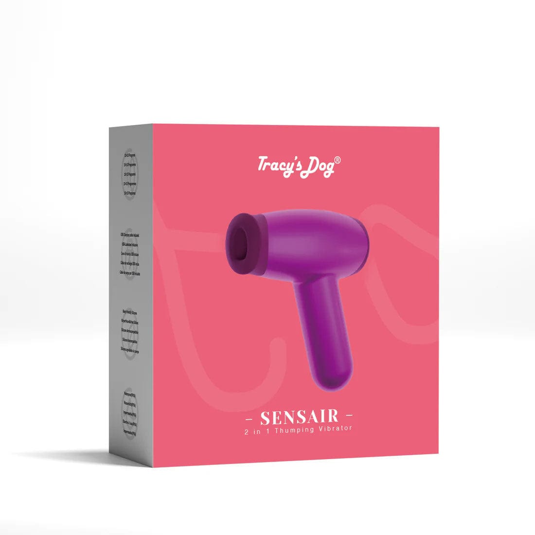 Tracy's Dog - Sens Air Clitoral Stimulator Sucking Thumping Vibrator (Purple) TRD1038 Durio.sg
