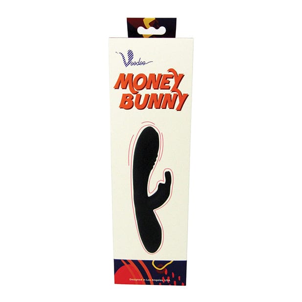 Voodoo Toys - Money Bunny Silicone Rabbit Vibrator (Solid Black) OT1210 Durio.sg