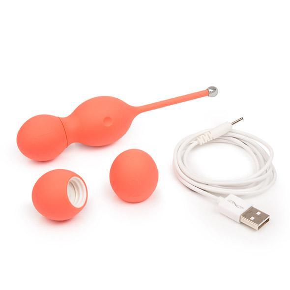 We-Vibe - Bloom App-Controlled Vibrating Kegel Balls (Orange) WEV1030 CherryAffairs