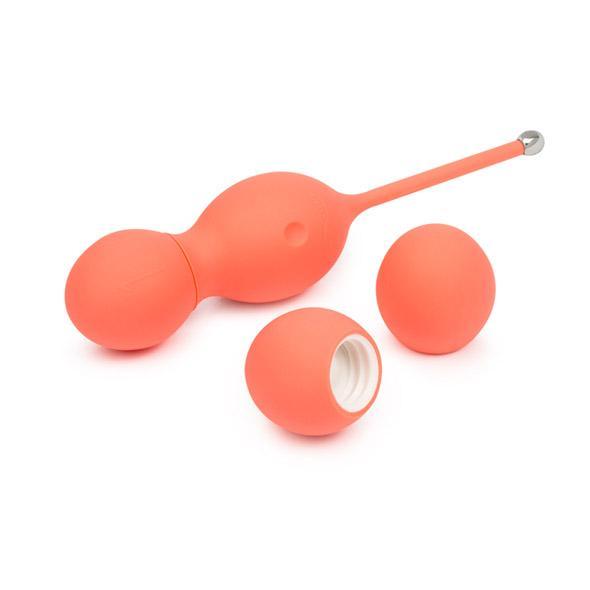 We-Vibe - Bloom App-Controlled Vibrating Kegel Balls (Orange) WEV1030 CherryAffairs