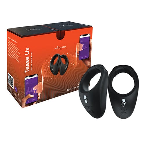 WE VIBE - Tease us Set Box Bond Vibrating Cock Ring Couples Set (Black) WEV1074 Durio.sg