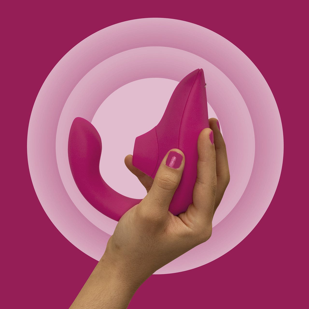 Womanizer - Blend The Original Clitoral Clit Stimulator with G Spot Dildo CherryAffairs