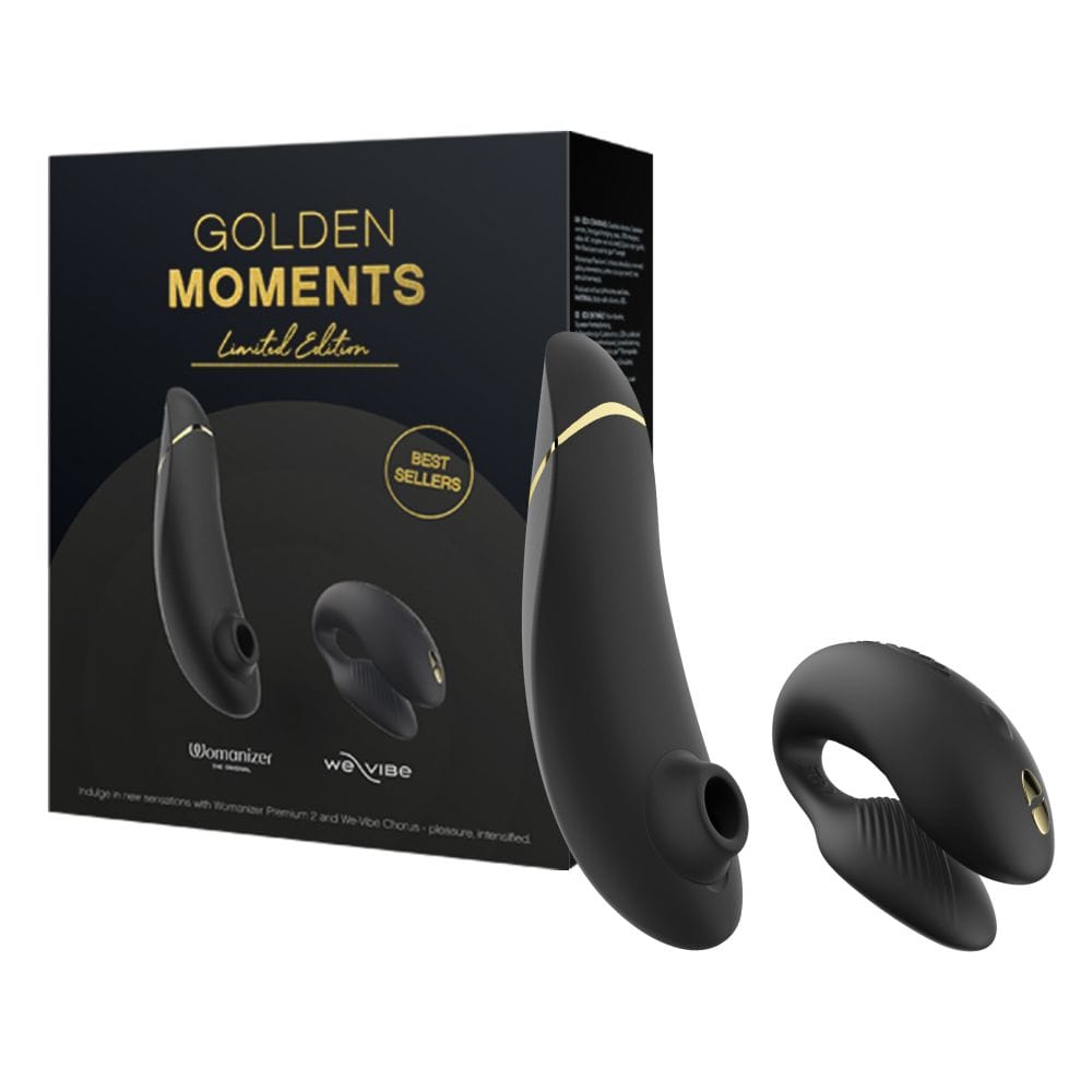 Womanizer - Golden Moments Limited Edition Collection Premium 2+ We Vibe Chorus Couples Set (Black) WM1079 Durio.sg