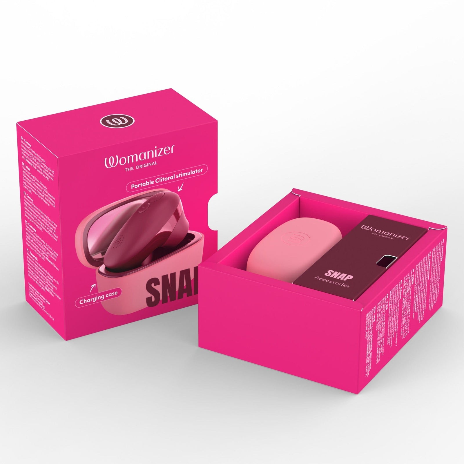 Womanizer - Snap Portable Clitoral Air Stimulator (Crushed Berry) WM1096 Durio.sg