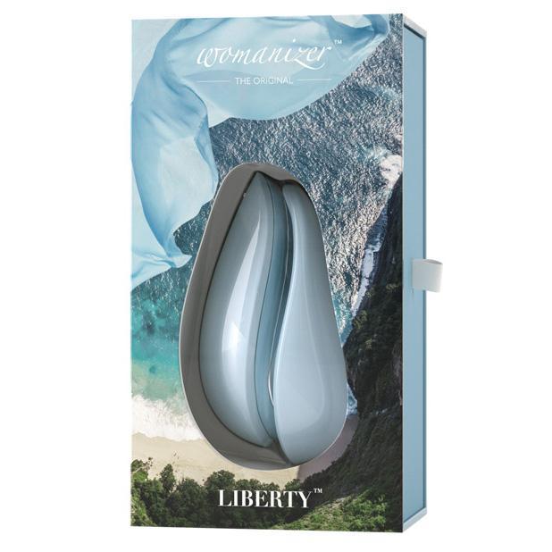Womanizer - The Original Liberty Clitoral Air Stimulator (Powder Blue) WM1025 CherryAffairs