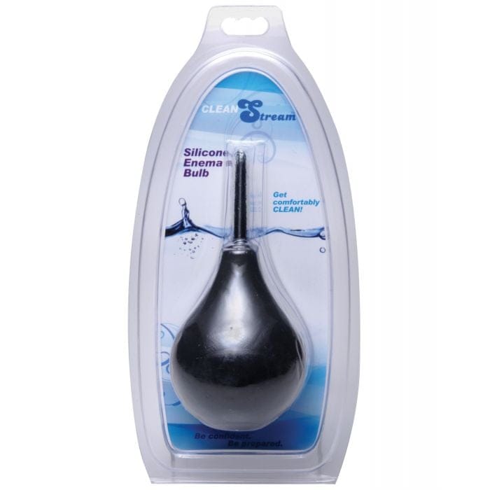 XR Brands - CleanStream Thin-Tip Silicone Anal Douche Bulb 225 ml (Black) XR1099 Durio.sg