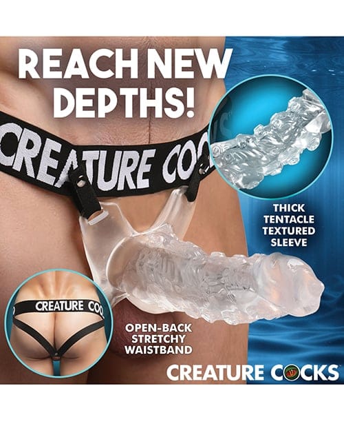 XR Brands - Creature Cocks King Kraken Hollow Strap On with Harness XR1101 Durio.sg