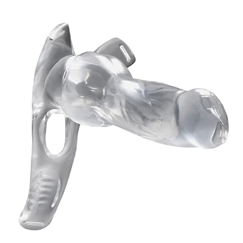 XR - Creature Cocks Snow Wolf Hollow Strap On with Harness (Clear) XR1098 Durio.sg