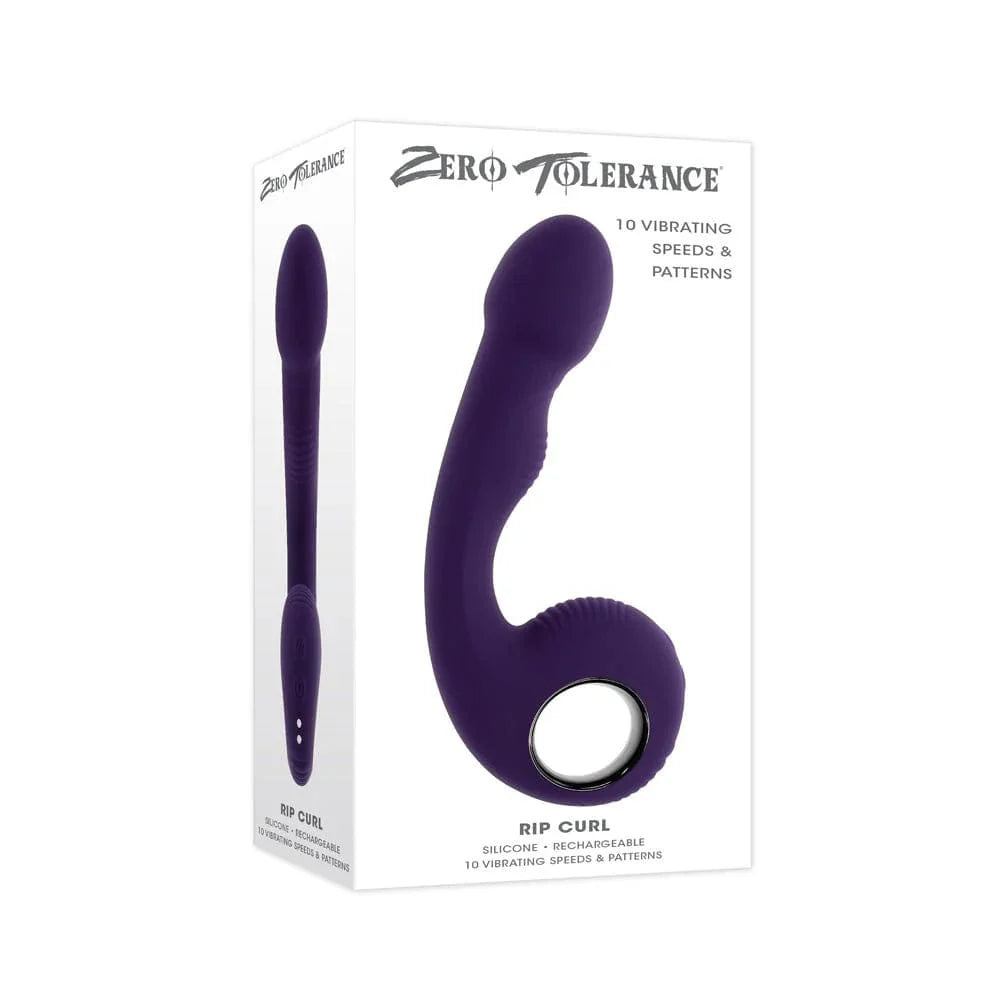 Zero Tolerance - Rip Curl Vibrating Anal Plug (Purple) ZR1086 Durio.sg