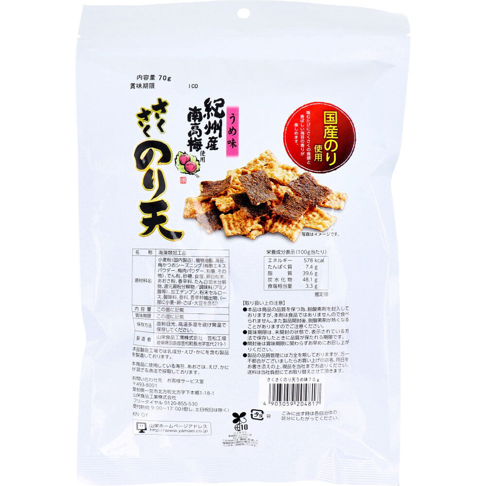Yamaei - Crispy Nori Tempura Ume Flavor Snack