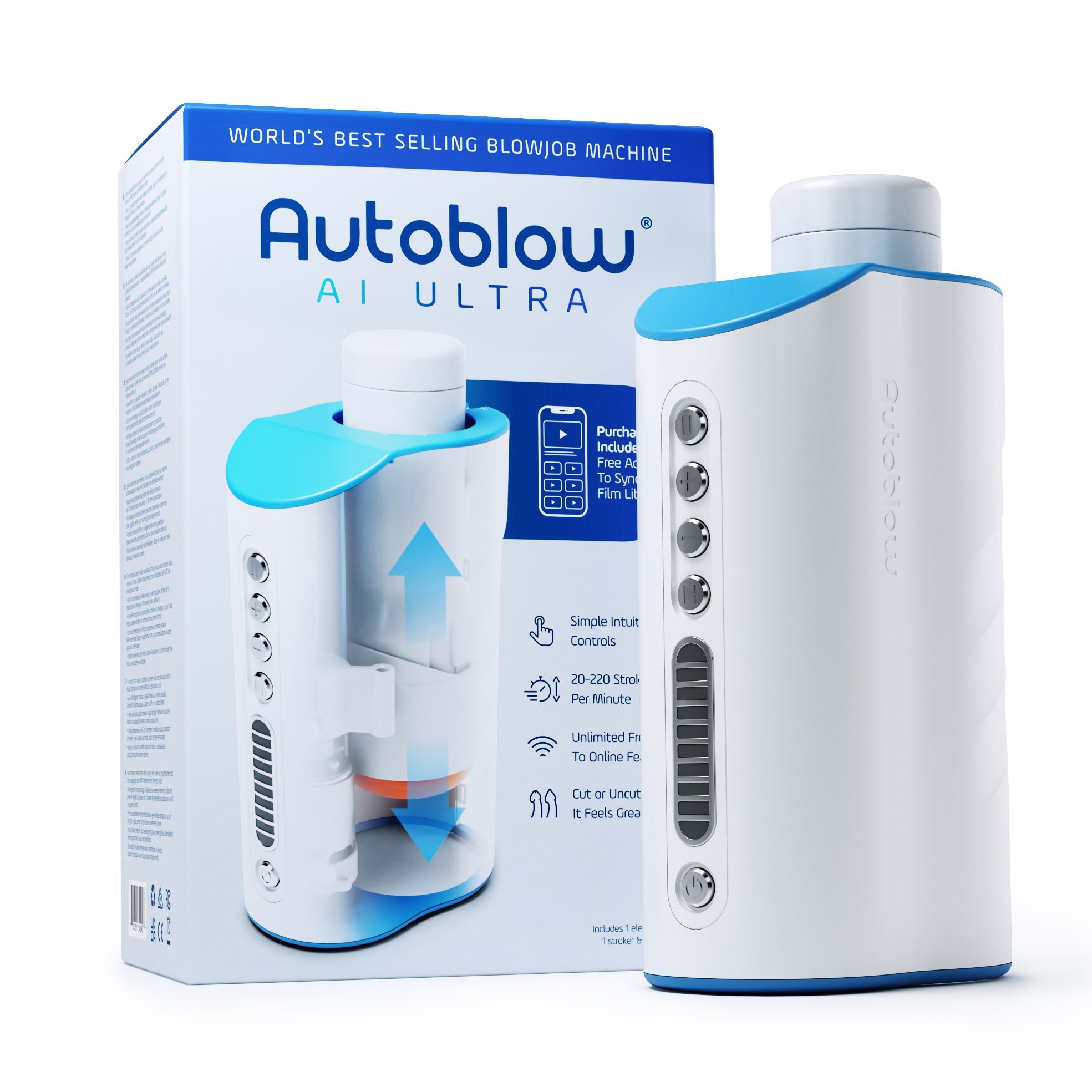 Autoblow - AI超机器免提自慰器（白色）