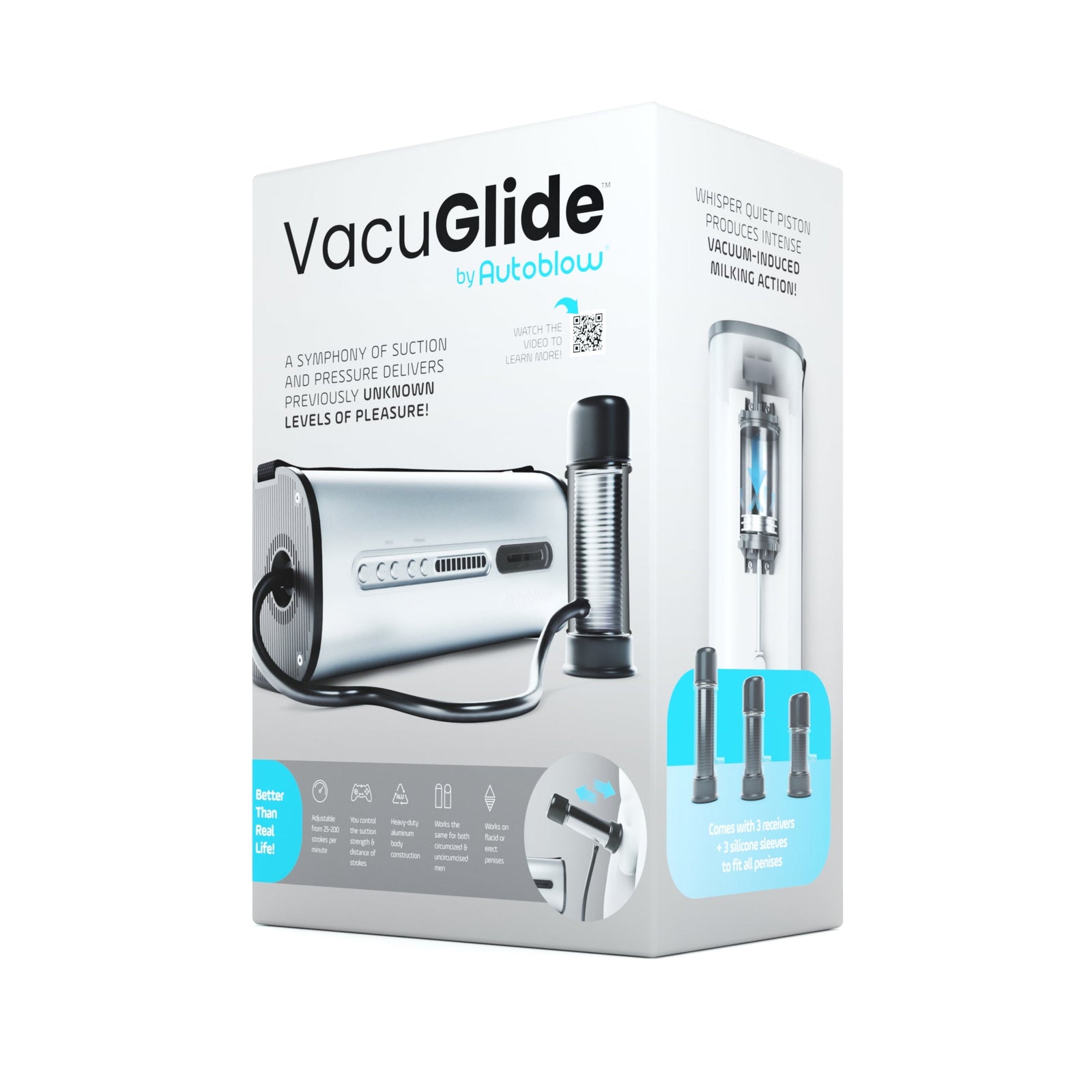 Autoblow - Vacuglide by Autoblow: Suction-Aided Milking Machine (Silver)