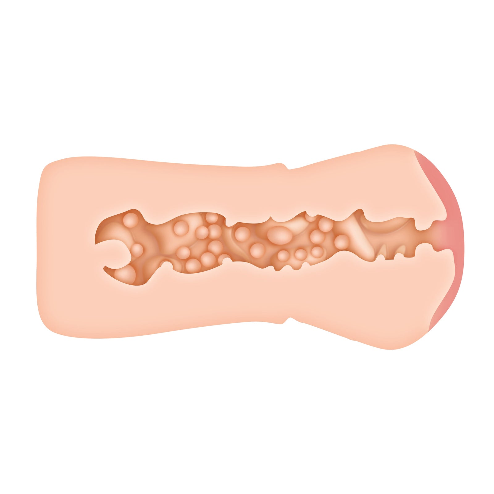 Zero Tolerance - อุปกรณ์ช่วยตัวเองช่องคลอด Sasha Grey พร้อมแหวนไก่สั่น (สีเบจ)