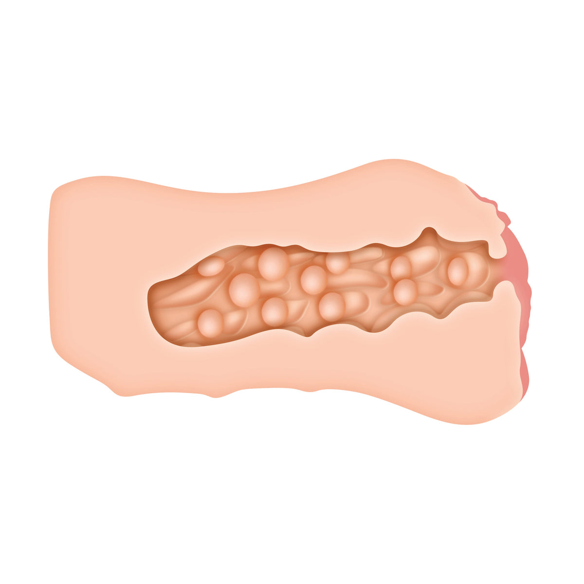 零容忍 - Jenna Haze 阴道抚摸自慰器带振动阴茎环（米色）