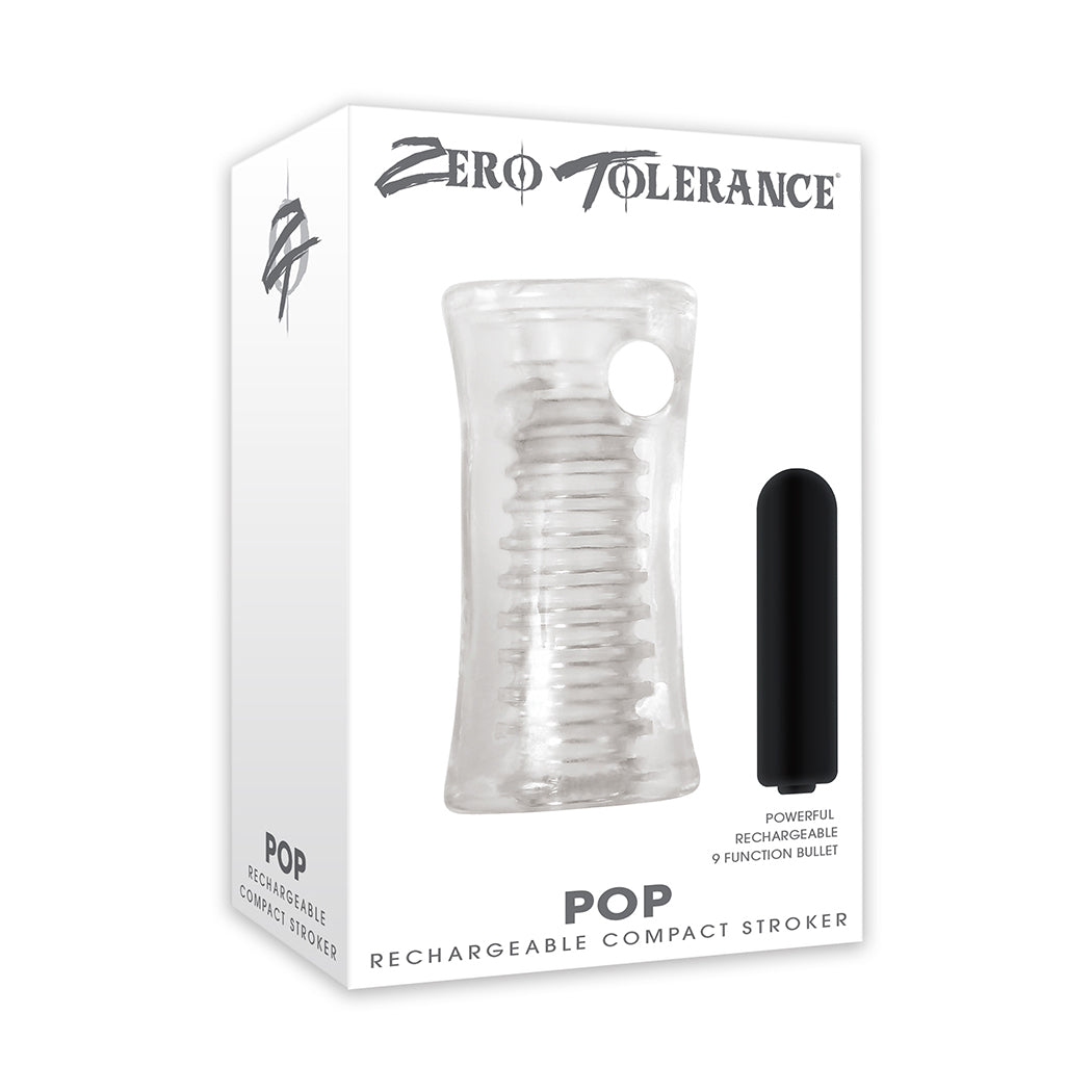 Zero Tolerance - Pop Rechargeable Compact Soft Stroker (White)