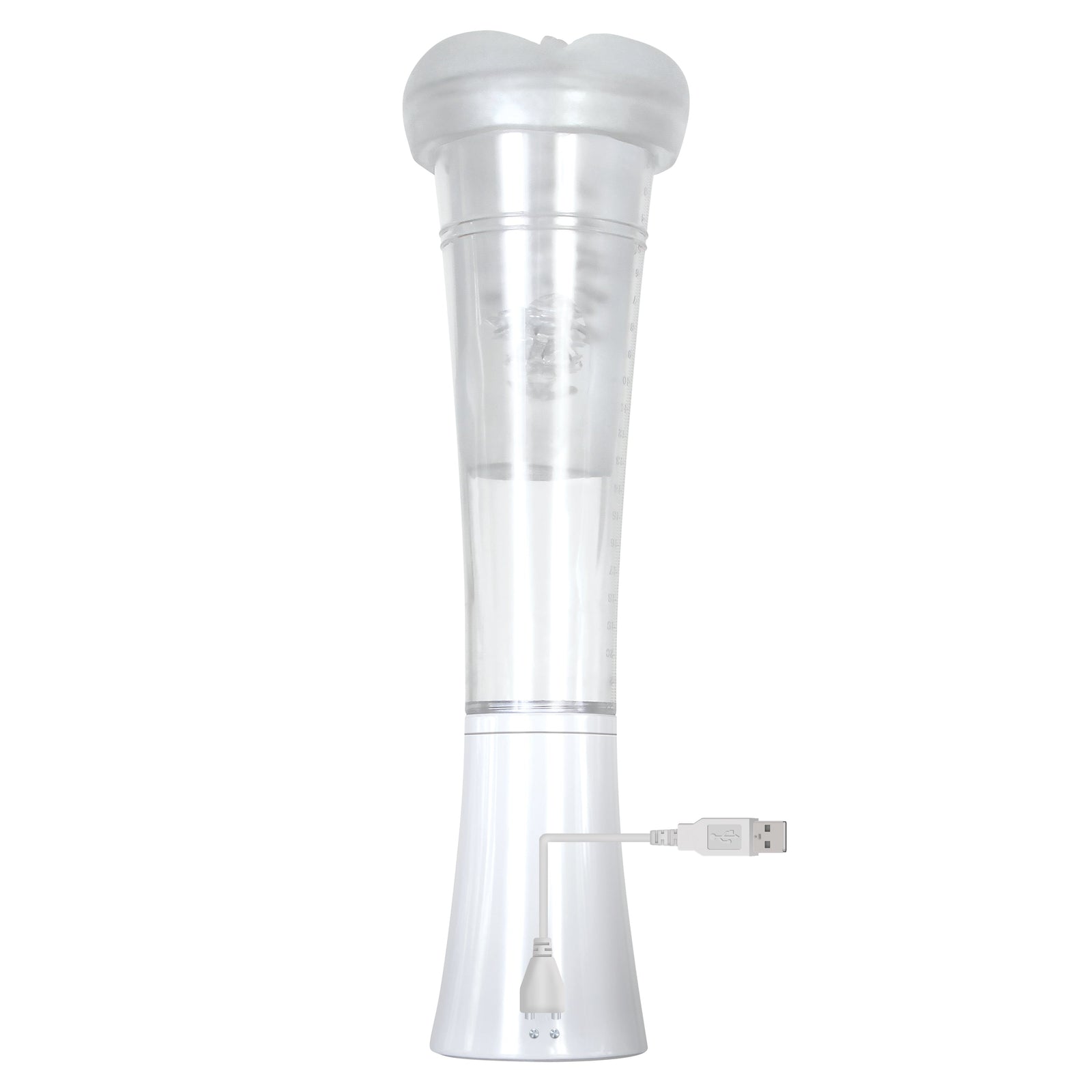 Zero Tolerance - ดูดสูญญากาศแบบชาร์จไฟได้ดีปั๊มอวัยวะเพศชายผู้สำเร็จความใคร่ด้วยตนเองแบบสั่น (สีขาว)