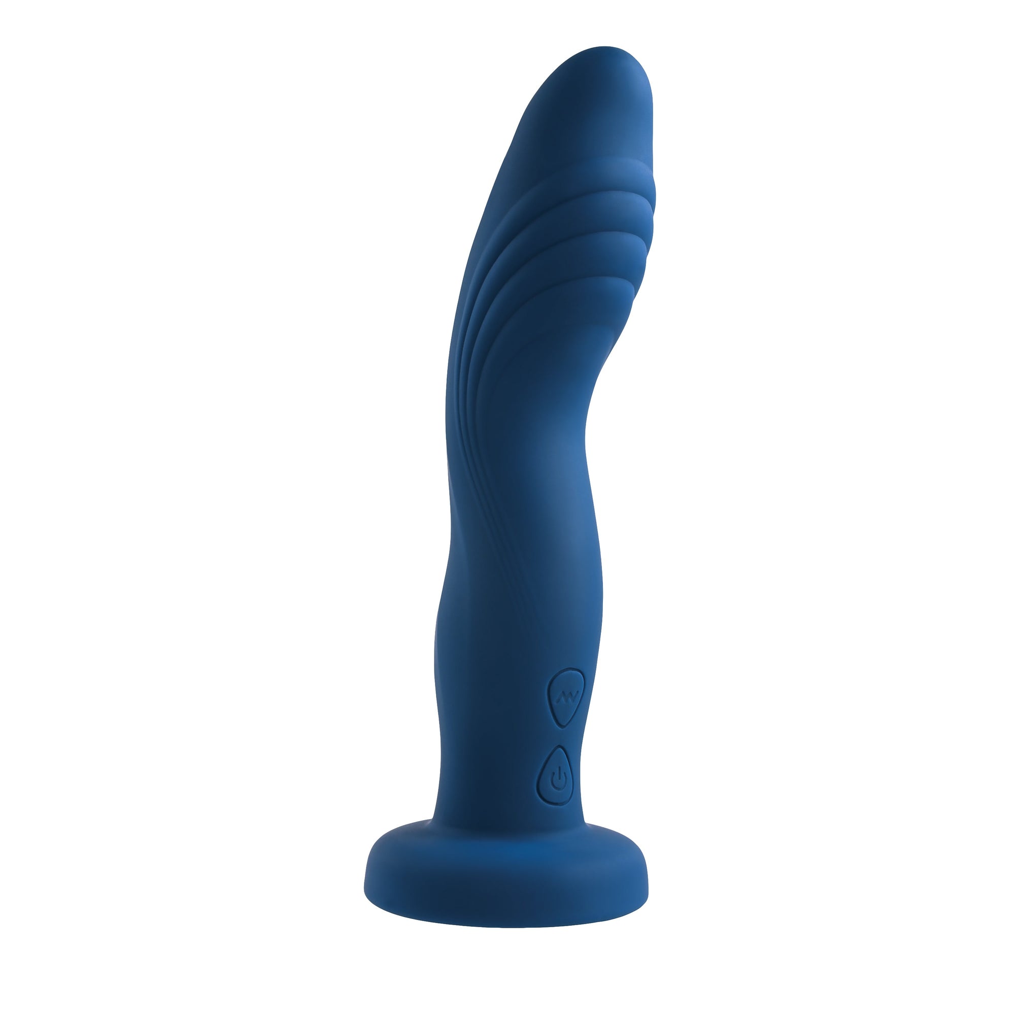 Evolved - Gender X Snuggle Up Remote Vibrating Strap On (Blue)