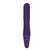 Evolved - 2 Become 1 Remote Tongue Licking Clitoral Air Stimulator Dildo (Purple)