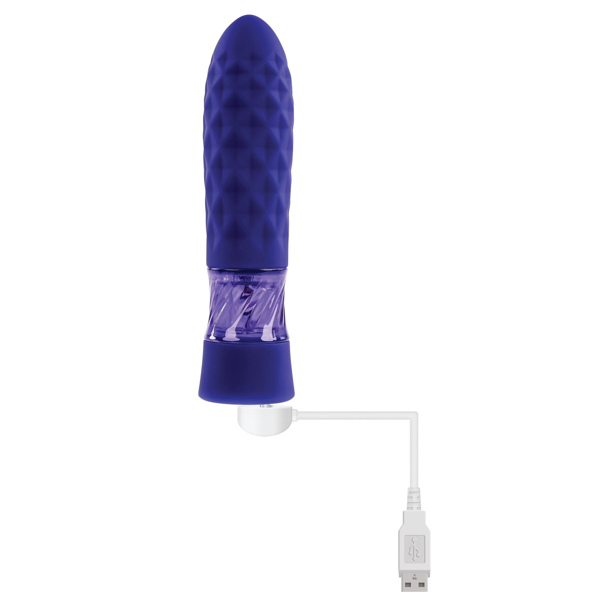 Evolved - Raver Silicone Rechargeable Bullet Vibrator (Blue)