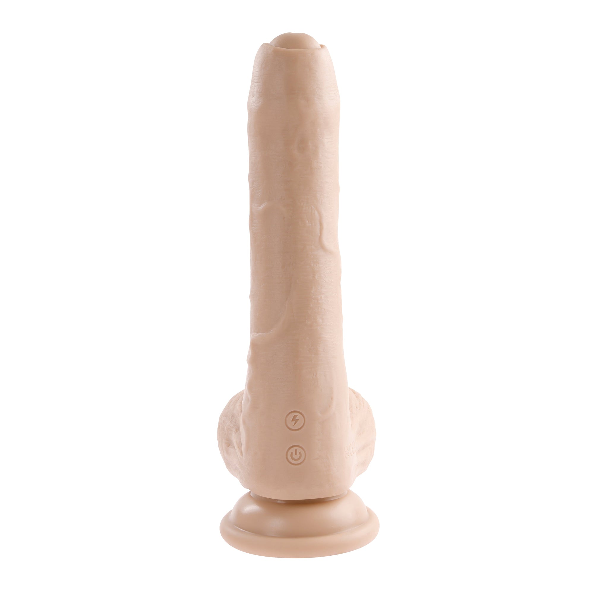 วิวัฒนาการ - Peek A Boo Uncircumcised Dildo สั่นสมจริง 8"