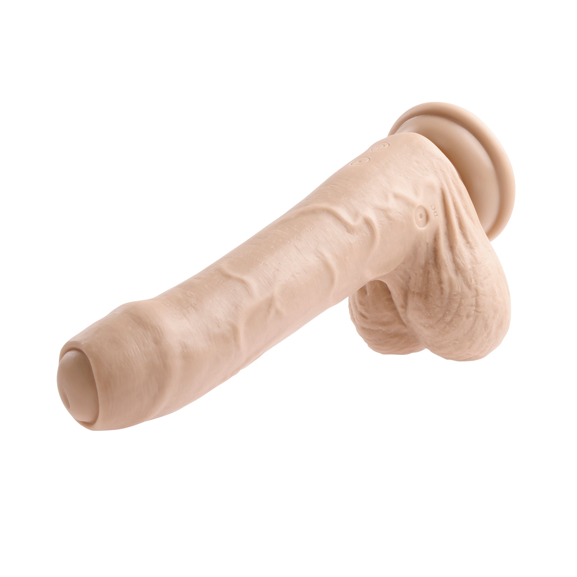 วิวัฒนาการ - Peek A Boo Uncircumcised Dildo สั่นสมจริง 8"