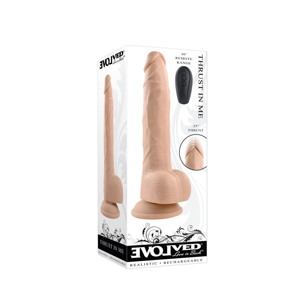 Evolved - Thrust In Me Vibrating Realistic Dildo 9.25&quot;