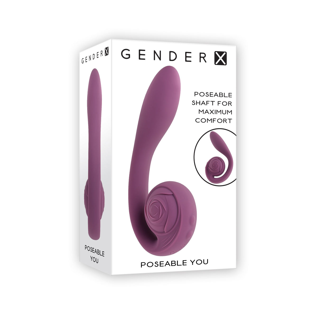 Evolved - Gender X Poseable You 灵活振动器（紫色）