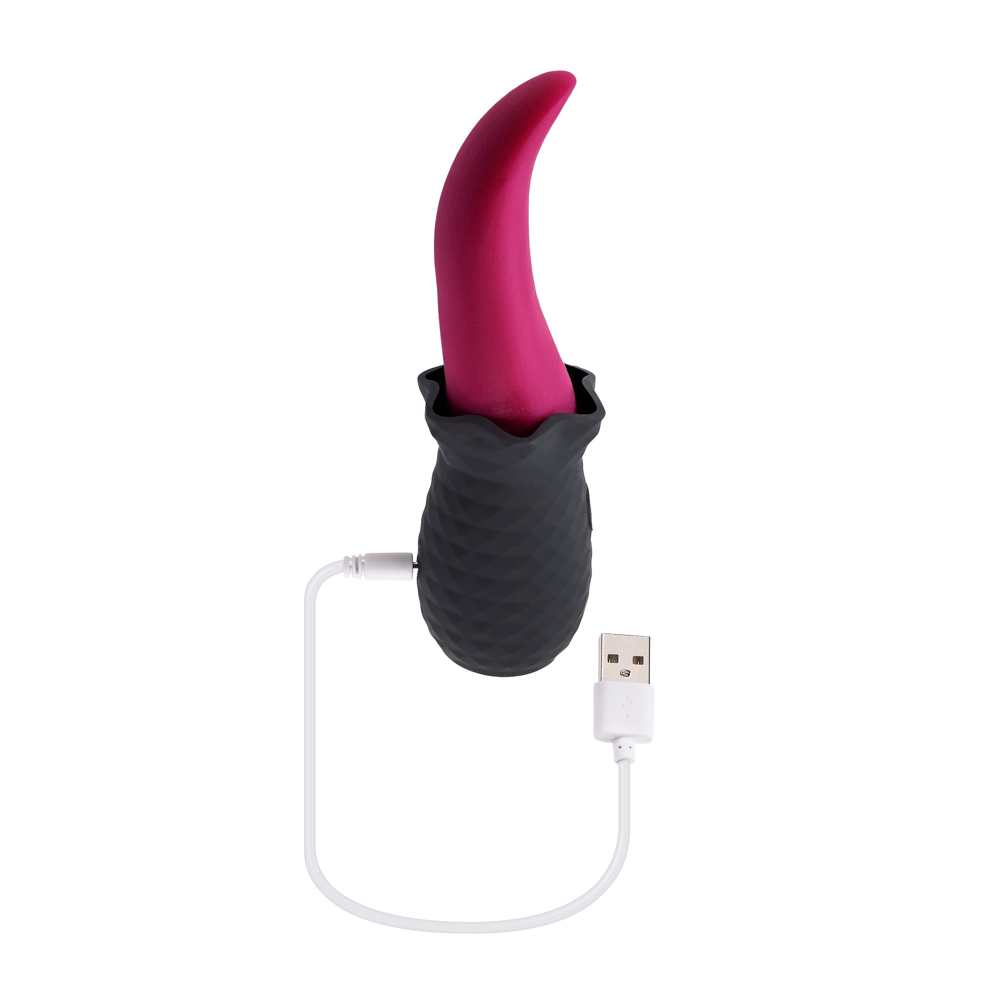 Selopa - 逗舌头充电式振动器 (粉色)