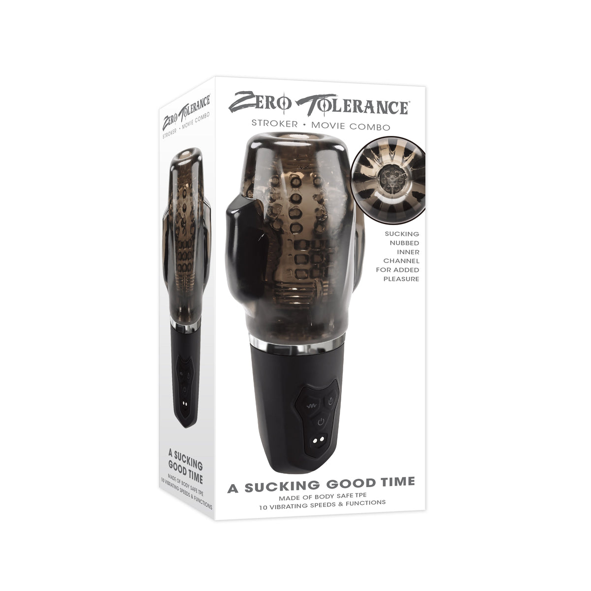 Zero Tolerance - อุปกรณ์ช่วยตัวเองแบบ Sucking Good Time Stroker (สีดำ)