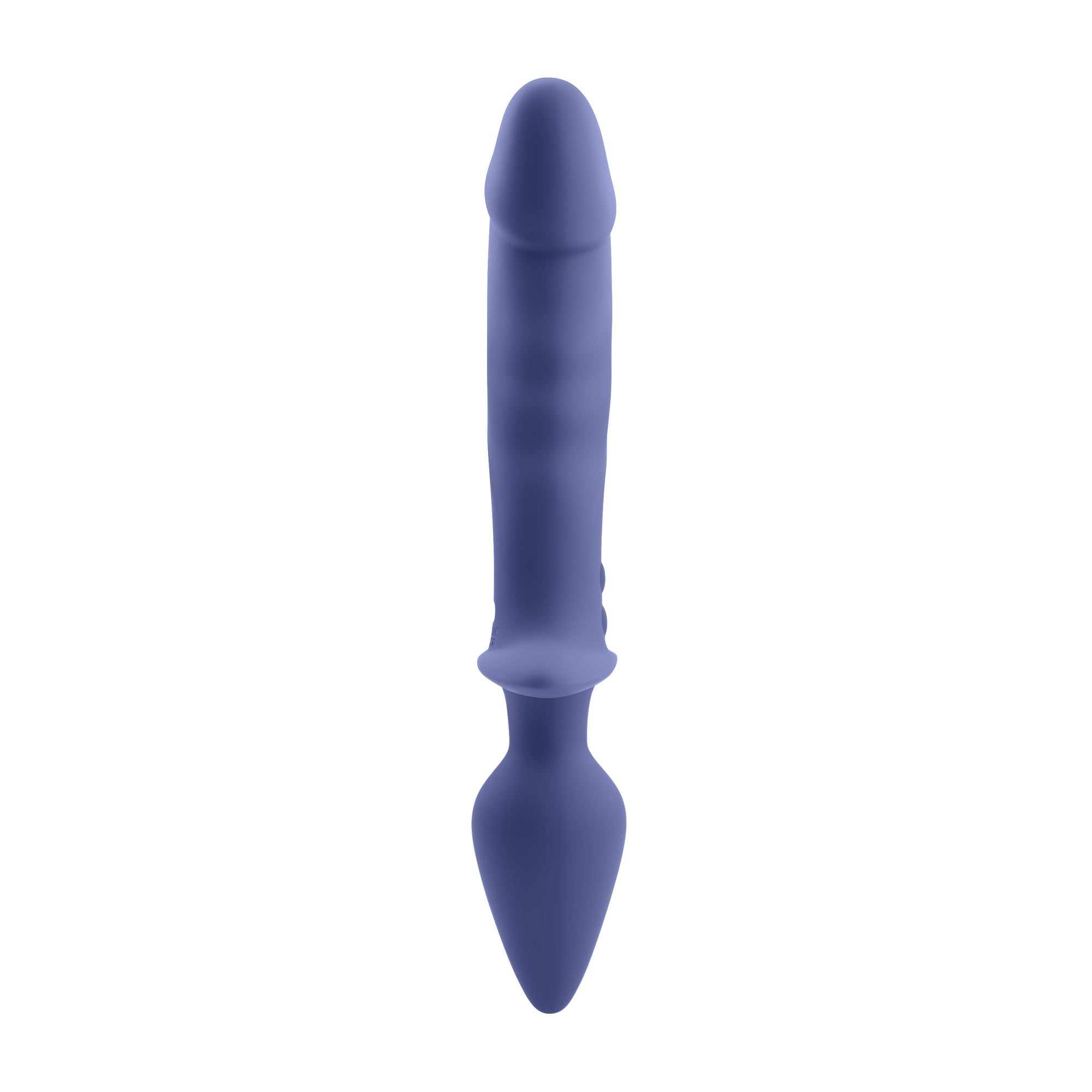 Evolved - Gender X Dual Defender Vibrating Anal Plug and Dildo (Blue)
