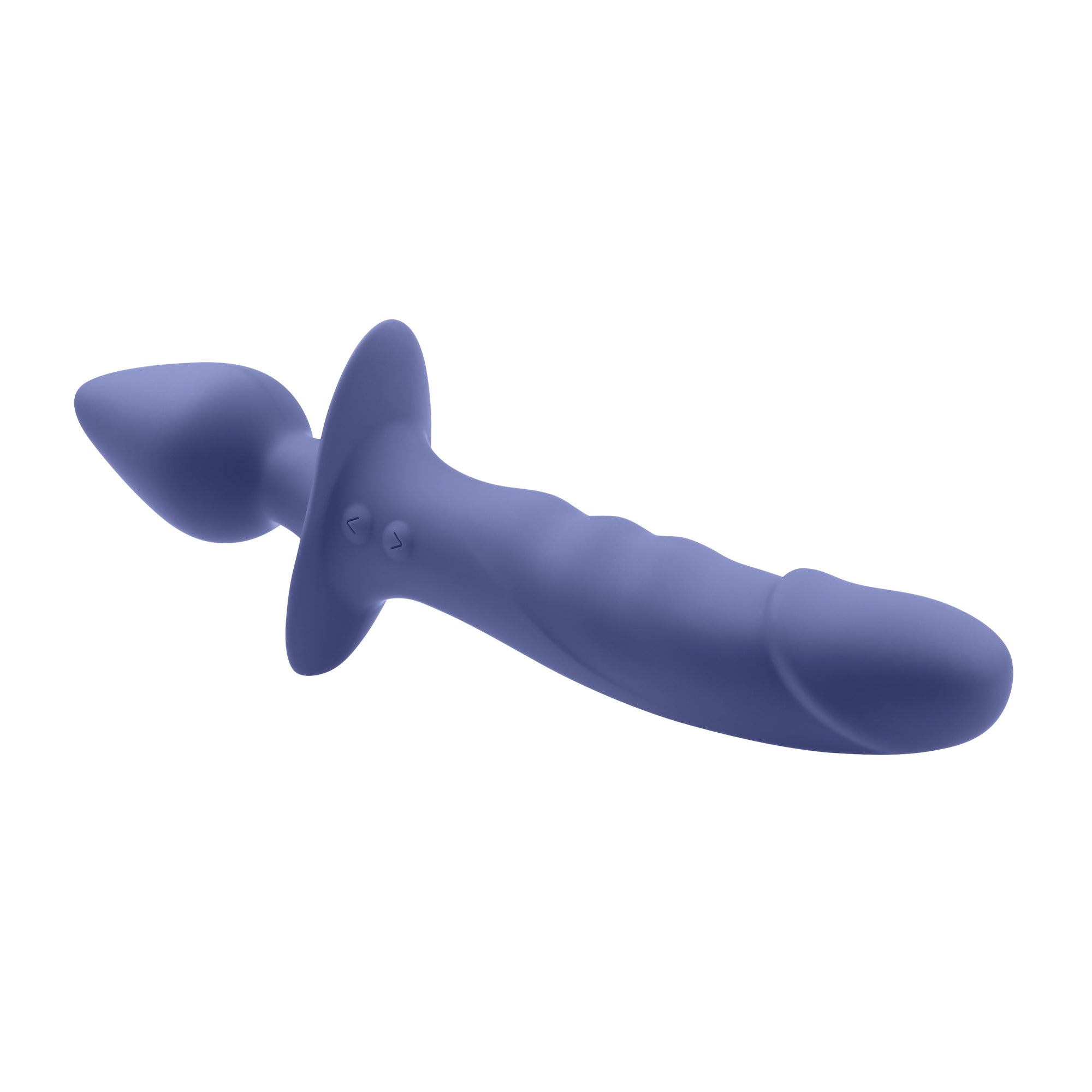 Evolved - Gender X Dual Defender Vibrating Anal Plug and Dildo (Blue)